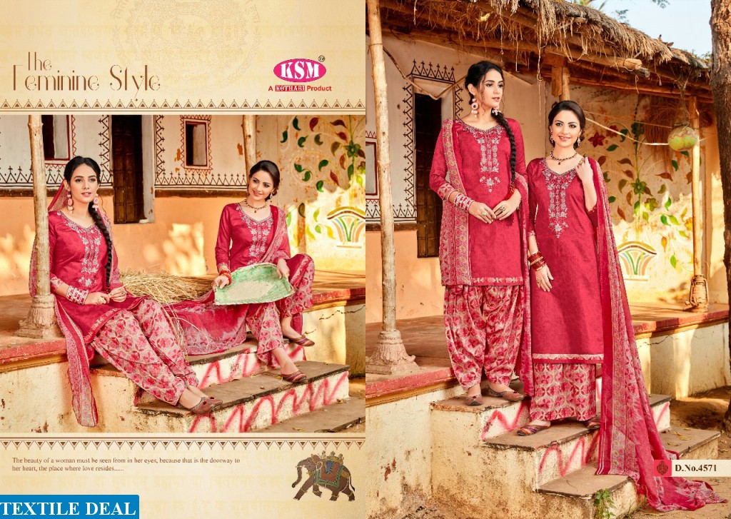 KSM punjabi kudi Wholesale patiyala Dress material